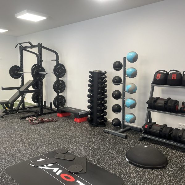 Showroom, oefenruimte bij Gymna Gentbrugge.