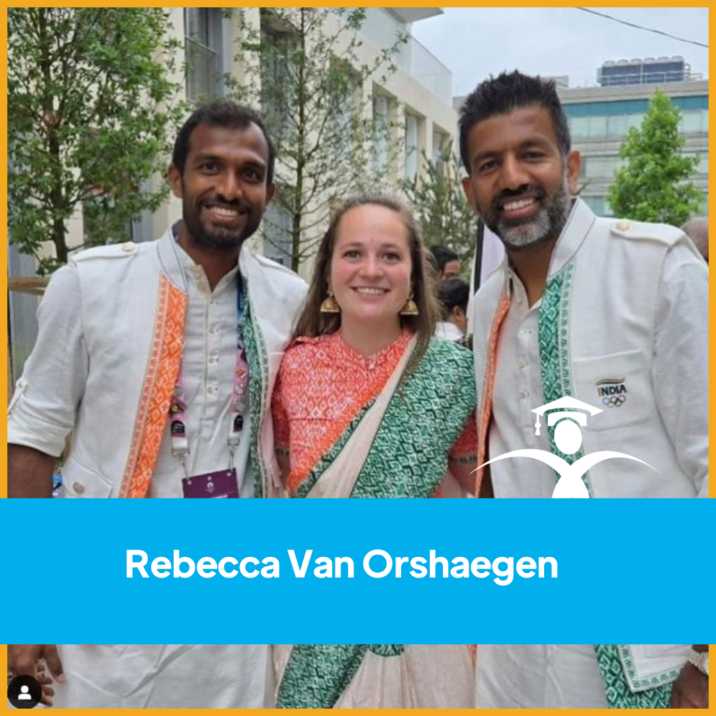 Rebecca op de olympische spelen met team India