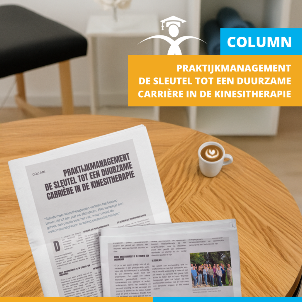 Ontdek hoe praktijkmanagement dé sleutel is tot een duurzame carrière als kinesitherapeut. Werk slimmer, met meer balans en toekomstperspectief.